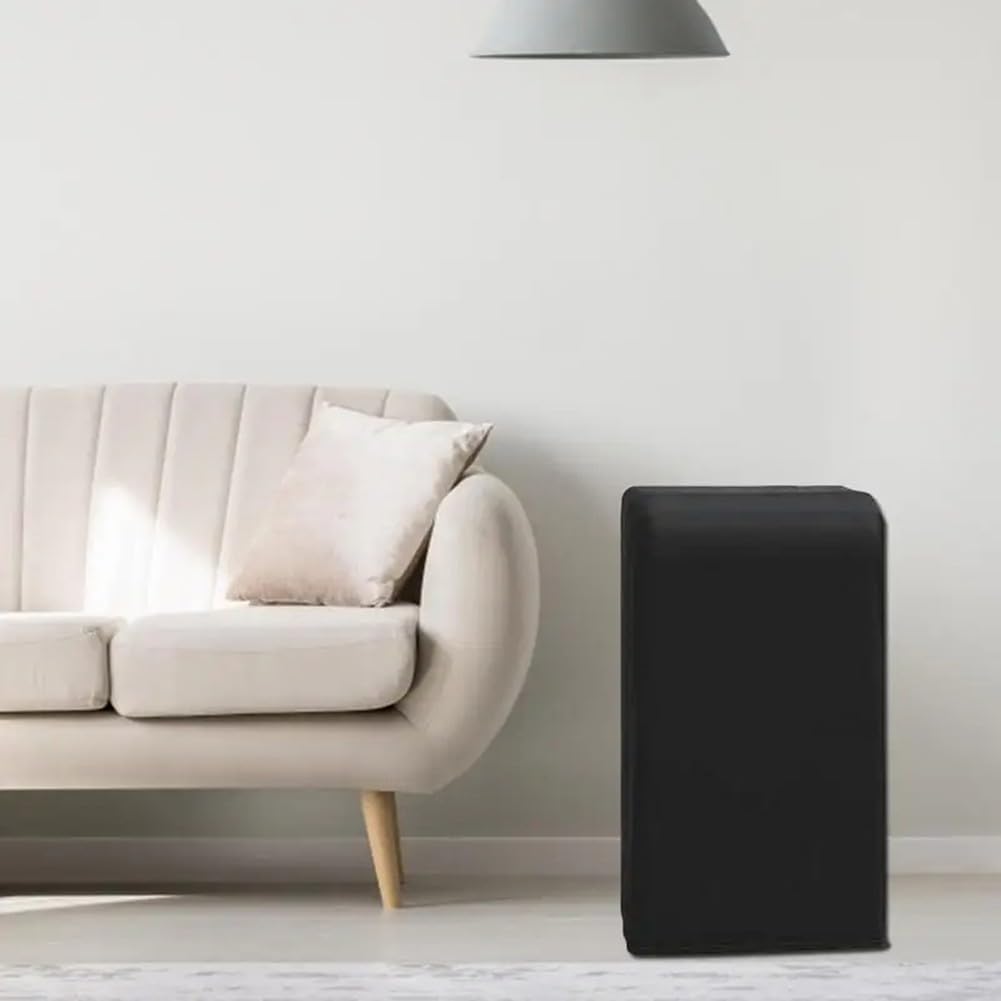  Housse De Protection Pour Climatiseur Mobile, Sac De Rangement élastique En Soie De Lait, Avec Poche Pour Télécommande, Noir, 40 X 46 X 75 Cm, Protecteur De Climatiseur D'intérieur