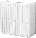 GENERIC Housse En Bois Pour Climatiseur Extérieur – Écran De Climatisation Blanc Divisé 105 X 45 X 99 Cm – Protection De Confidentialité élégante Pour Terrasse Et Jardin – Design Résistant Aux Intempéries