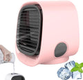 GENERIC Airabreeze Ventilateur De Refroidisseur D'air Portable, Dispositif De Refroidissement De Bureau USB à 3 Vitesses Avec Veilleur LED, Humidificateur Ultra Silencieux Pour Le Bureau De Chambre à Coucher,