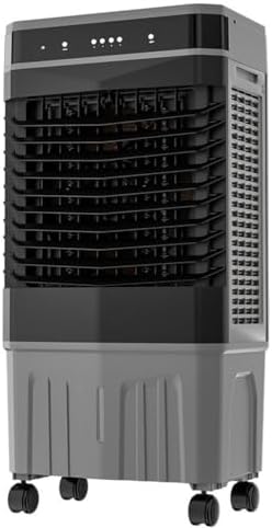 GENERIC Refroidisseur D'air évaporatif Portable Avec Oscillation à 120 °, Télécommande, 3 Vitesses Et Modes, 12H Minuterie, Pas De Tuyau Nécessaire, Fonctionnement Silencieux Pour Le Bureau De Salle