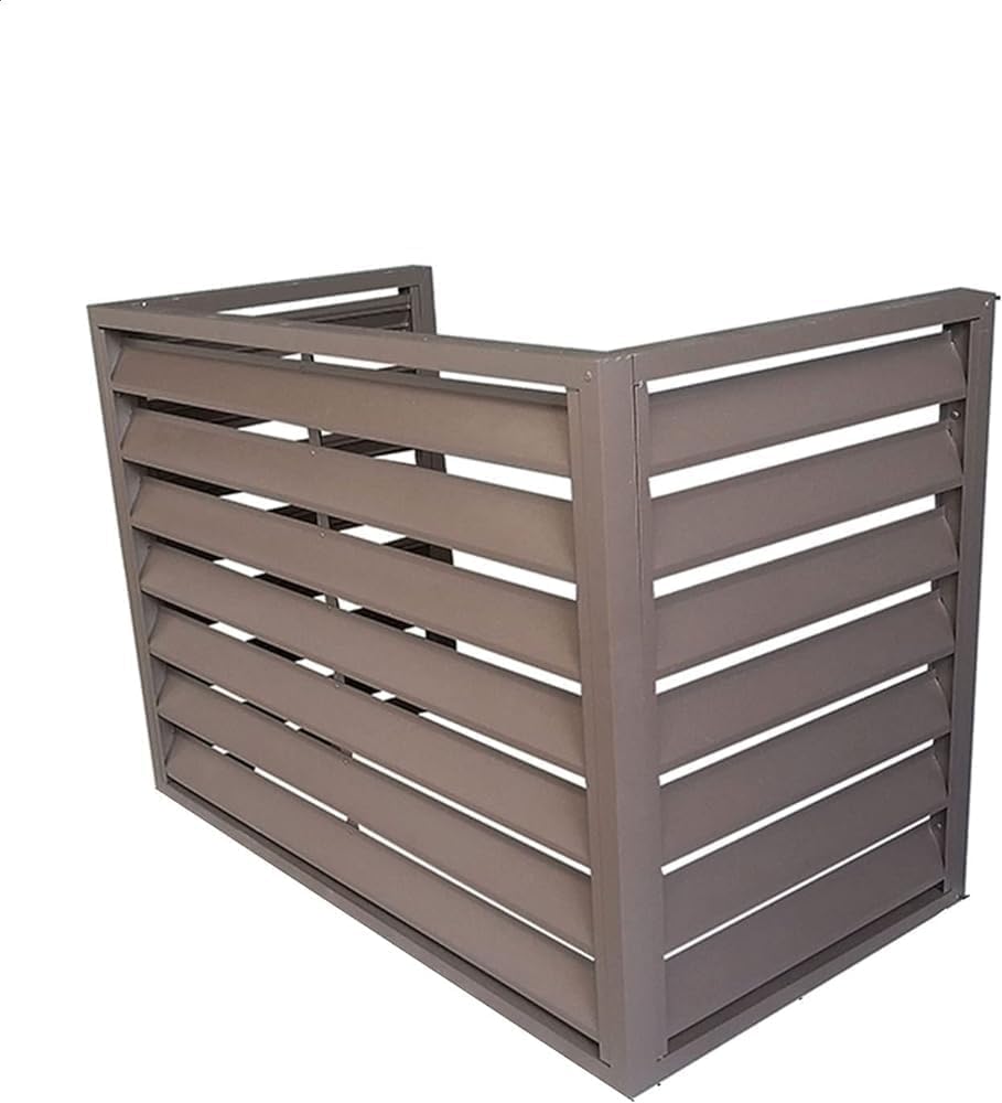 GENERIC Housse Pour Unité De Climatisation Extérieure – Protection En Aluminium Pour Mini Climatiseur Divisé, Réduction Du Bruit Et Protection Contre Les Intempéries – Support Polyvalent Pour Plantes