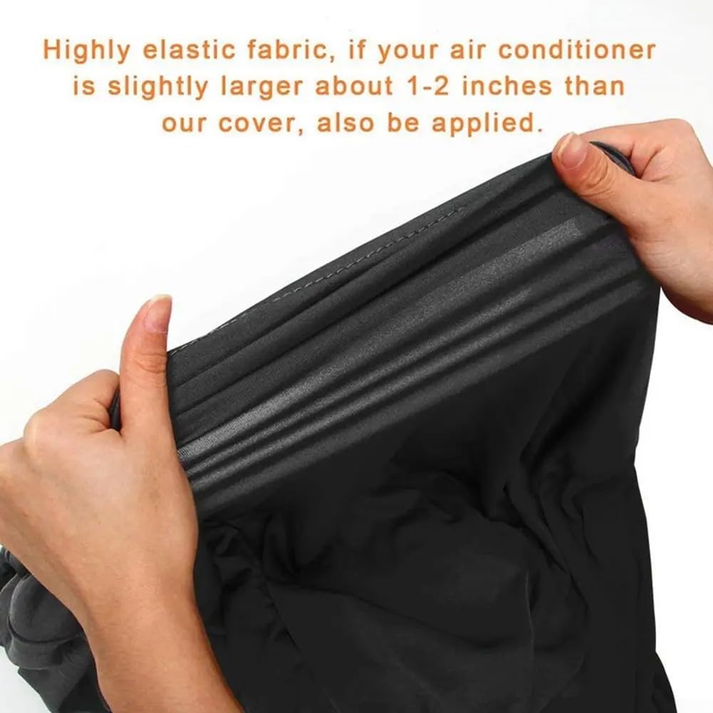  Housse De Protection Pour Climatiseur Mobile, Sac De Rangement élastique En Soie De Lait, Avec Poche Pour Télécommande, Noir, 40 X 46 X 75 Cm, Protecteur De Climatiseur D'intérieur