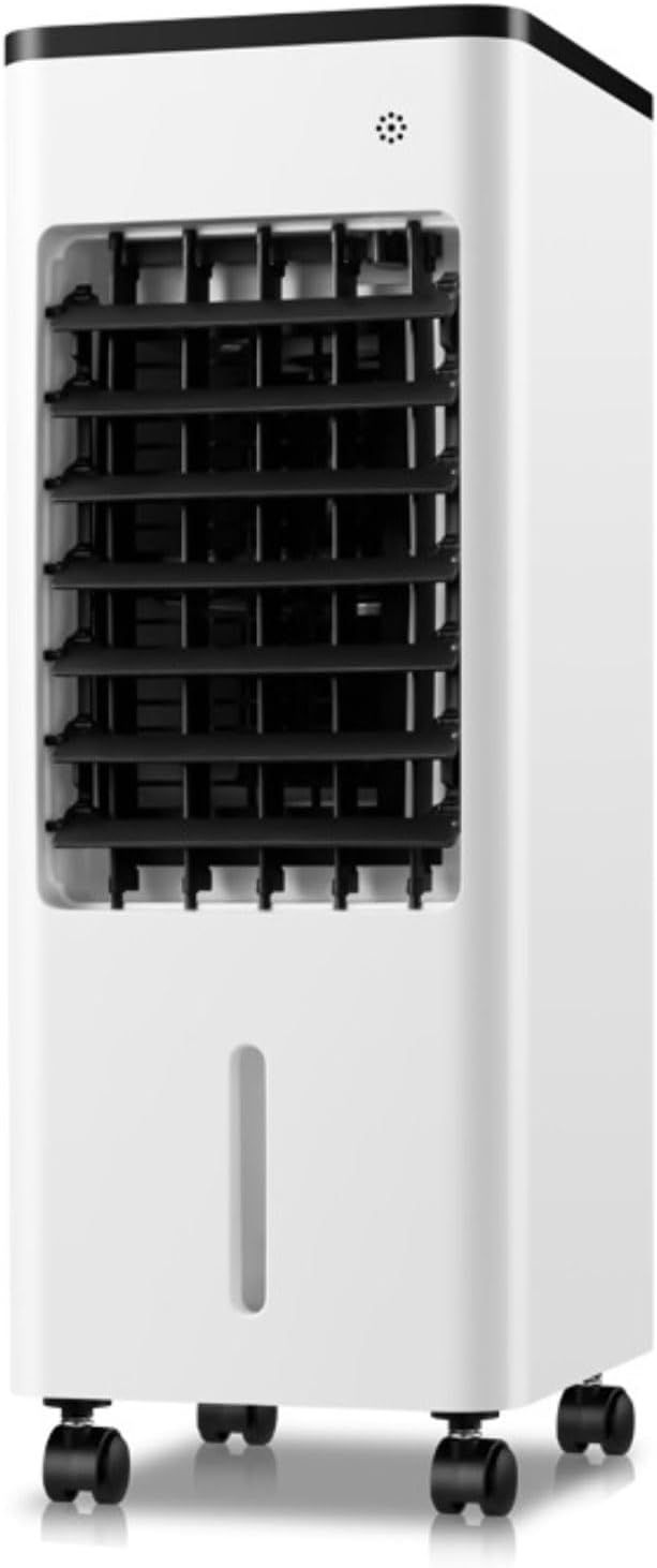 GENERIC Ventilateur De Refroidisseur évaporatif Portable 9L Avec Affichage LED, Humidificateur De Refroidissement De Glace Silencieux Pour Le Bureau De Chambre à Coucher, 3 Vitesses De Vent Et Le Circulateur