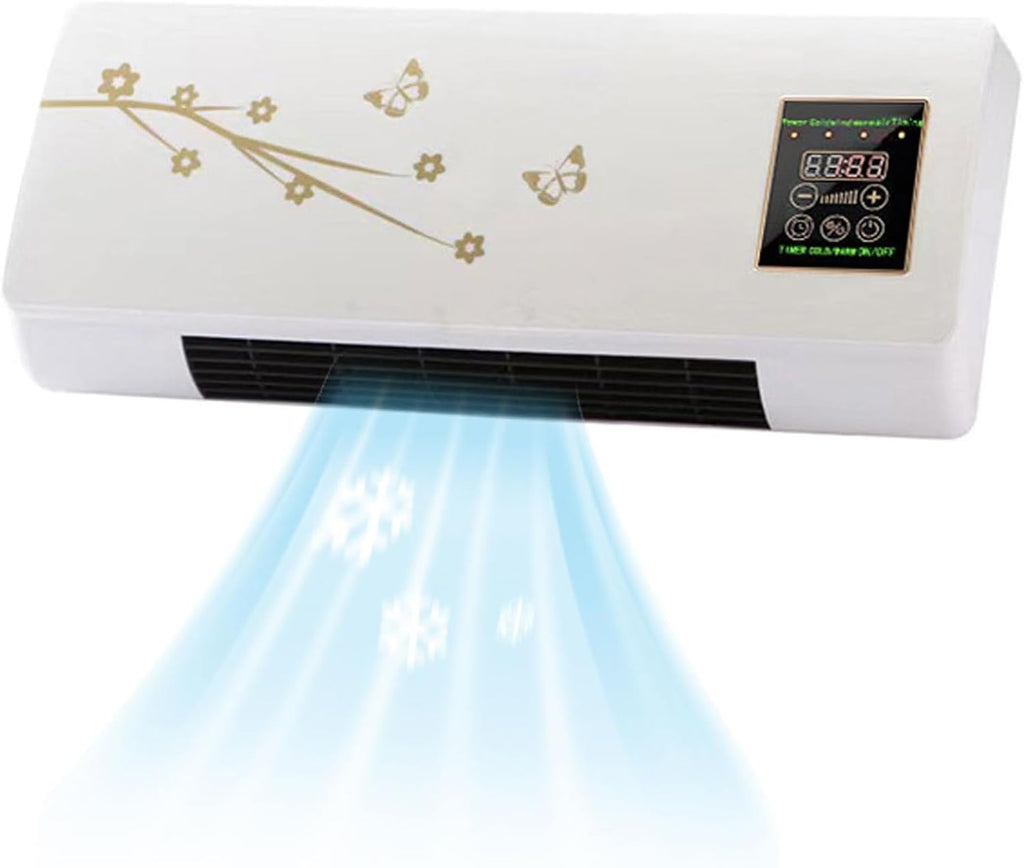  Ventilateur Portable Mural, Mini Split System Unité Avec Le Mode Ventilateur.Refroidissement Efficace Pour Le Bureau à Domicile.La Conception Compacte Économise De L'espace.Télécommande Incluse.Foncti