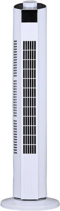 GENERIC Ventilateur De Tour Silencieuse, Circulateur D'air Sans Lame à 3 Vitesses Avec 60 Oscillations, Minuterie 12H, Affichage LED, Refroidisseur électrique Portable Pour Bureau De Chambre, Conception D'éco