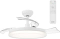  PHILIPS Solr Ventilateur à Pales Rétractables Avec LED, 3 Pales, Envergure 106 Cm, 4500 Lumens, 3 Nuances De Lumière Blanche (2700 K/4000 K/5500 K), Gradation Jusqu'à 10%, Avec Télécommande, Blanc