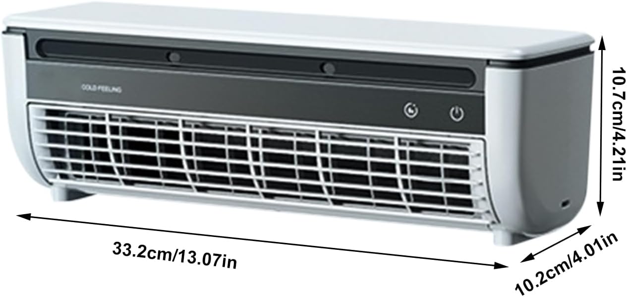  Ventilateur Climatiseur,Ventilateur D'Air Frais Pour Chambre | Rafraîchisseur D'Espace à Trois Vitesses Avec Recharge Sans Fil Pour Intérieur Extérieur Salle De Bains