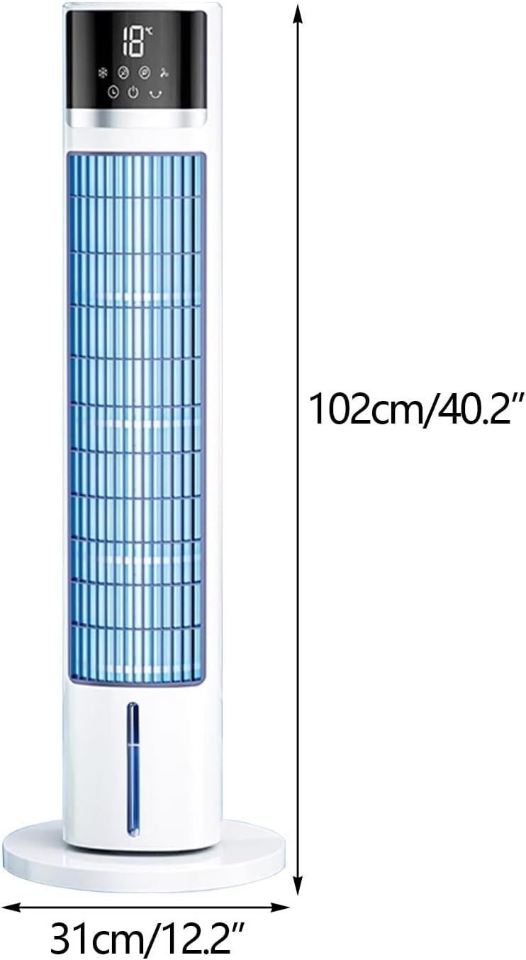GENERIC Refroidisseur D'air Portable Efficace Sur L'énergie, Fonctionnement Silencieux à 3 Vitesses, Ventilateur De Bureau 5000 BTU Avec Humidificateur De Brime De Glace, Télécommande Pour Le Patio De Bureau