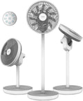  Cecotec Ventilateur Portable à Batterie EnergySilence 2600 Sunflower, 3 En 1, 22 W, Moteur BLDC, 13" De Diamètre, Batterie 2600 MAh, Affichage LED, Télécommande, Contrôle Tactile, Oscillation