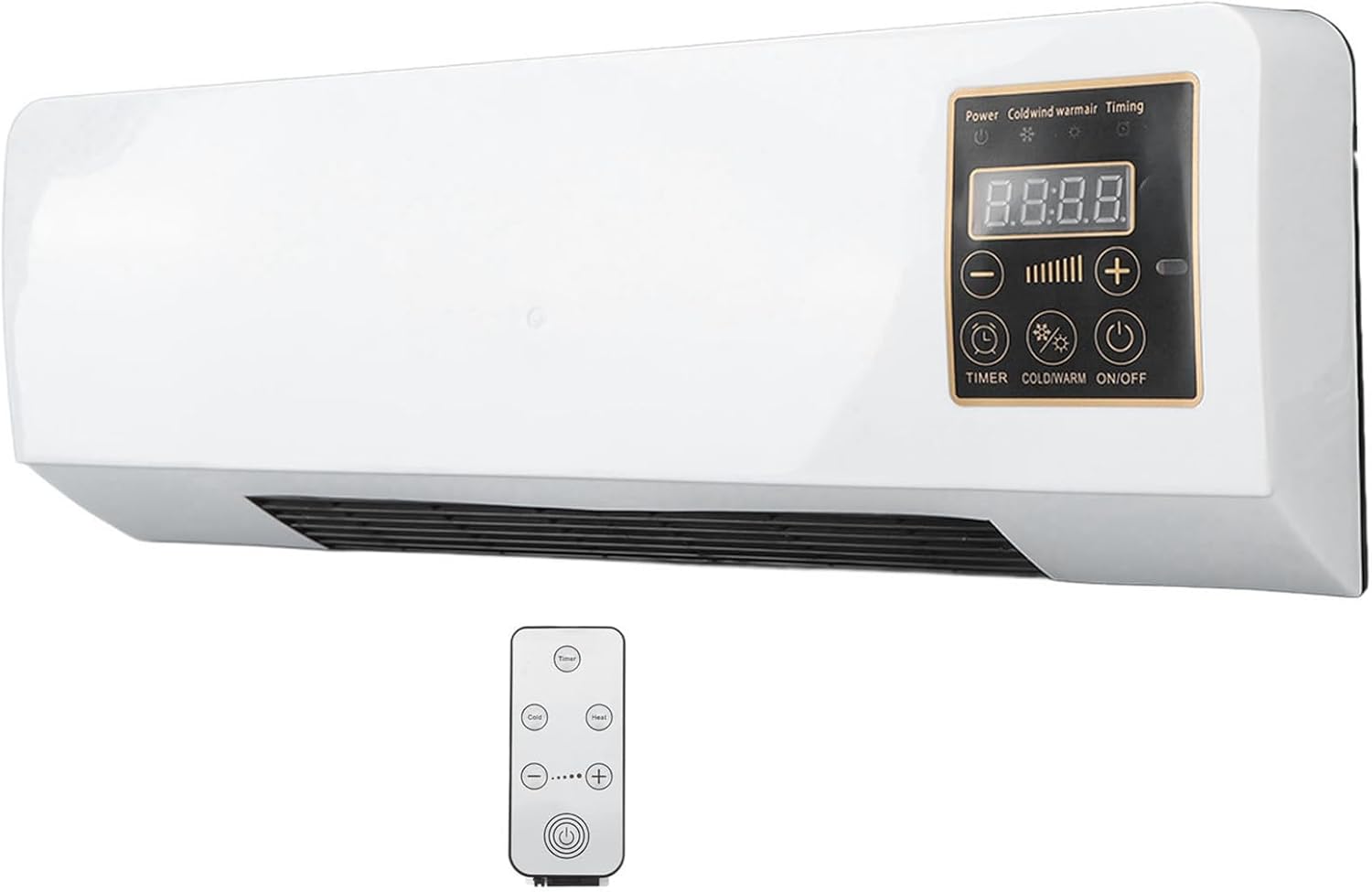  Ventilateur Portable Mural, Mini Split System Unité Avec Le Mode Ventilateur.Refroidissement Efficace Pour Le Bureau à Domicile.La Conception Compacte Économise De L'espace.Télécommande Incluse.Foncti