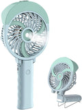  HandFan Ventilateur Brumisateur,Main Ventilateur D’Atomisation, Réservoir D'eau De 55 Ml,Ventilateur De Poche,mini Portatif Ventilateur Pliable USB Rechargeable Refroidisseur Voyage/Camping