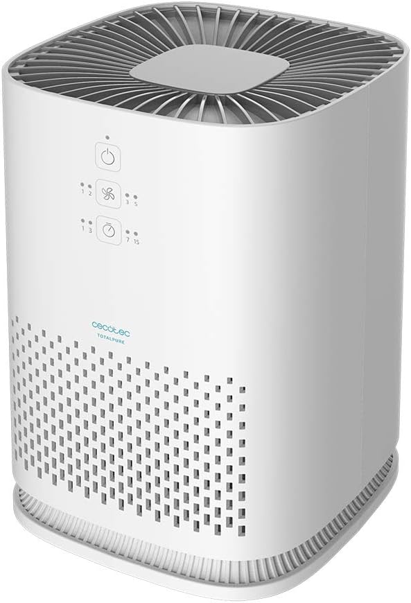  Cecotec Purificateur D'air TotalPure Connected 7500 Connected Purificateur D’air Avec 600 CADR, 200 M3 De Surface Couverte, écran LED Et Contrôle Via Wi-Fi. (1000 Handy)