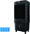  Clim Portative De 110 Cm, Climatiseur Mobile Sans Évacuation Avec Réservoir D'eau De 50 L, Climatiseur Extérieur Avec 4 Packs De Glace, RafraîChisseur D'air Avec Oscillation à 120° Et 3 Vitesses