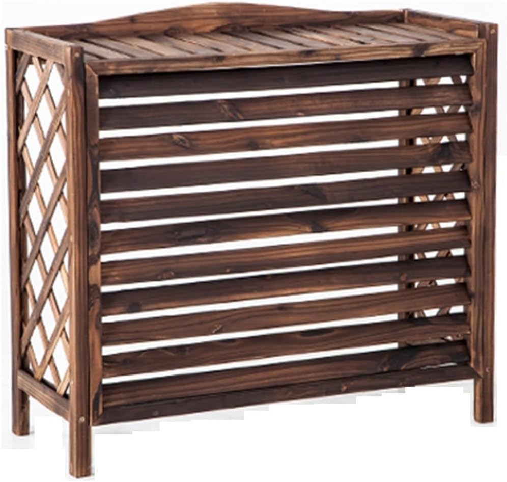  Couvercle En Bois Pour Climatiseur - Poubelle Multifonction - Pot De Fleurs - Séparateur D'espace - Accessoire De Climatisation - Décoration D'intérieur élégante - Design En Bois Durable