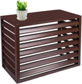  Housse De Protection Pour Climatiseur En Alliage D'aluminium Pour Unités De Climatisation Et Pompes à Chaleur, Boîte De Jardin Extérieure Marron 110 X 60 X 80 Cm, Protect