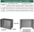  Lot De 2 Clôtures En Aluminium Pour Climatiseur, Protection Extérieure à Persiennes, Brise-Vue Décoratif, Résistant Aux Intempéries Et Antivol (Blanc, 110 X 60 X 80 Cm)