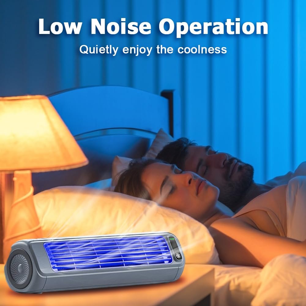  Cooling Ace,Climatiseurs Portables Rechargeables Avec 3 Vitesses Et Batterie De 2000 MAh Pour Chambre Et Terrass