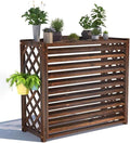 Support De Grille Pour Climatiseur Extérieur, Grille En Bois Pour Unité De Climatisation, Protection Pour Climatiseur Central, Cache Pour Pompe à Chaleur (100 X 43 X 94 C