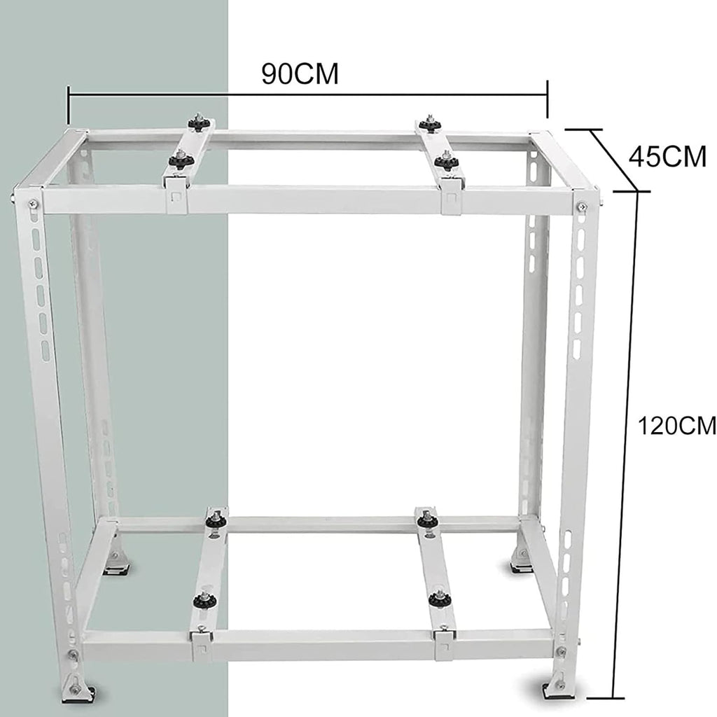  Support Pour Climatiseur, Mini Climatiseur Extérieur, Robuste, Double Niveau, Absorption Des Vibrations, Montage De Pompe à Chaleur Pour Plus De Stabilité Et De Durabilité