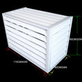 GENERIC Housse De Climatiseur En Aluminium De Qualité Supérieure - Résistante à L'eau Et Au Vent - Protection Contre La Grêle Et Les Intempéries - Utilisation En Intérieur/extérieur