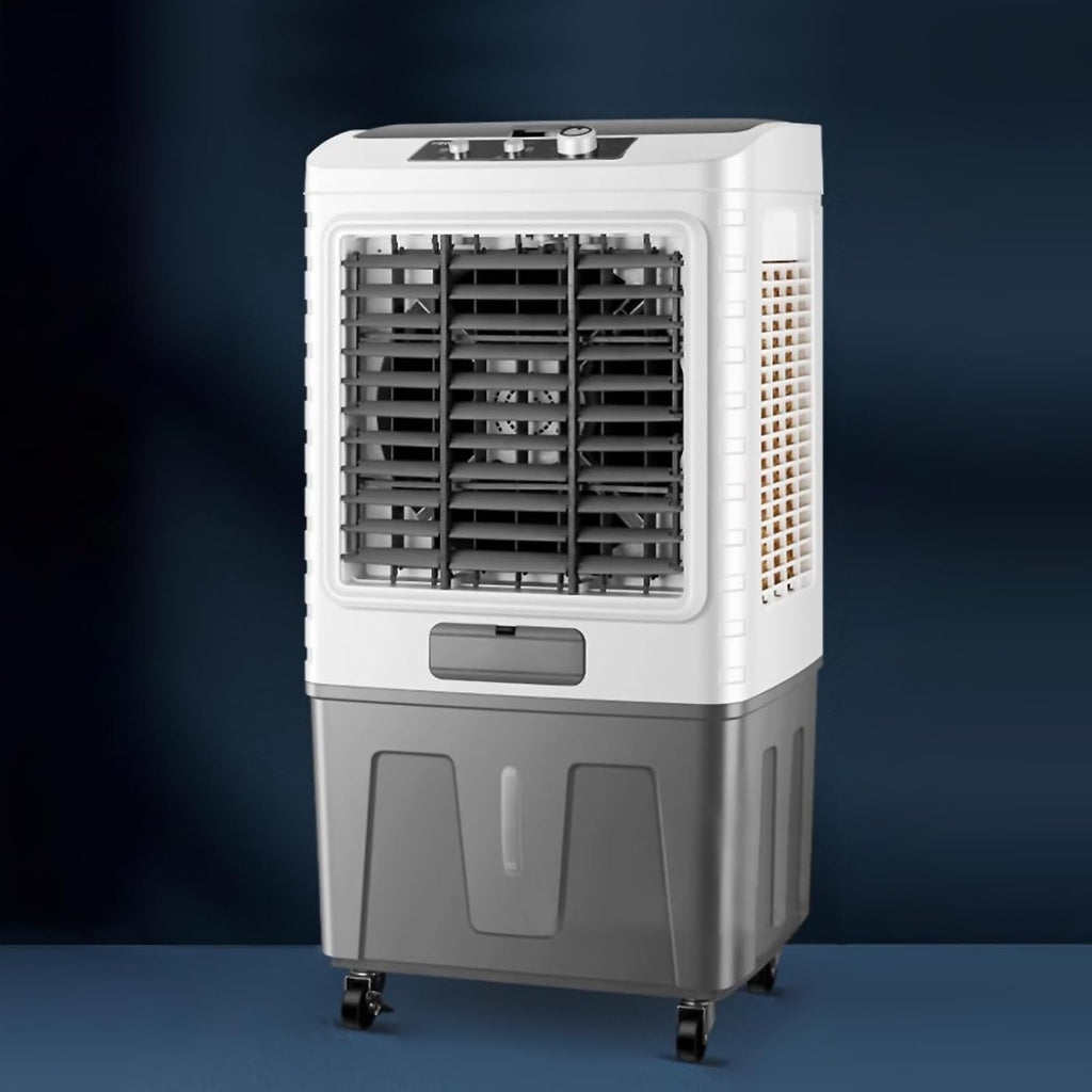 GENERIC Glacière Portable Pour Climatiseur Avec Réservoir D'eau De 50 L, Ventilateur à 3 Vitesses, Oscillation à 120°, 4 Blocs De Glace Inclus