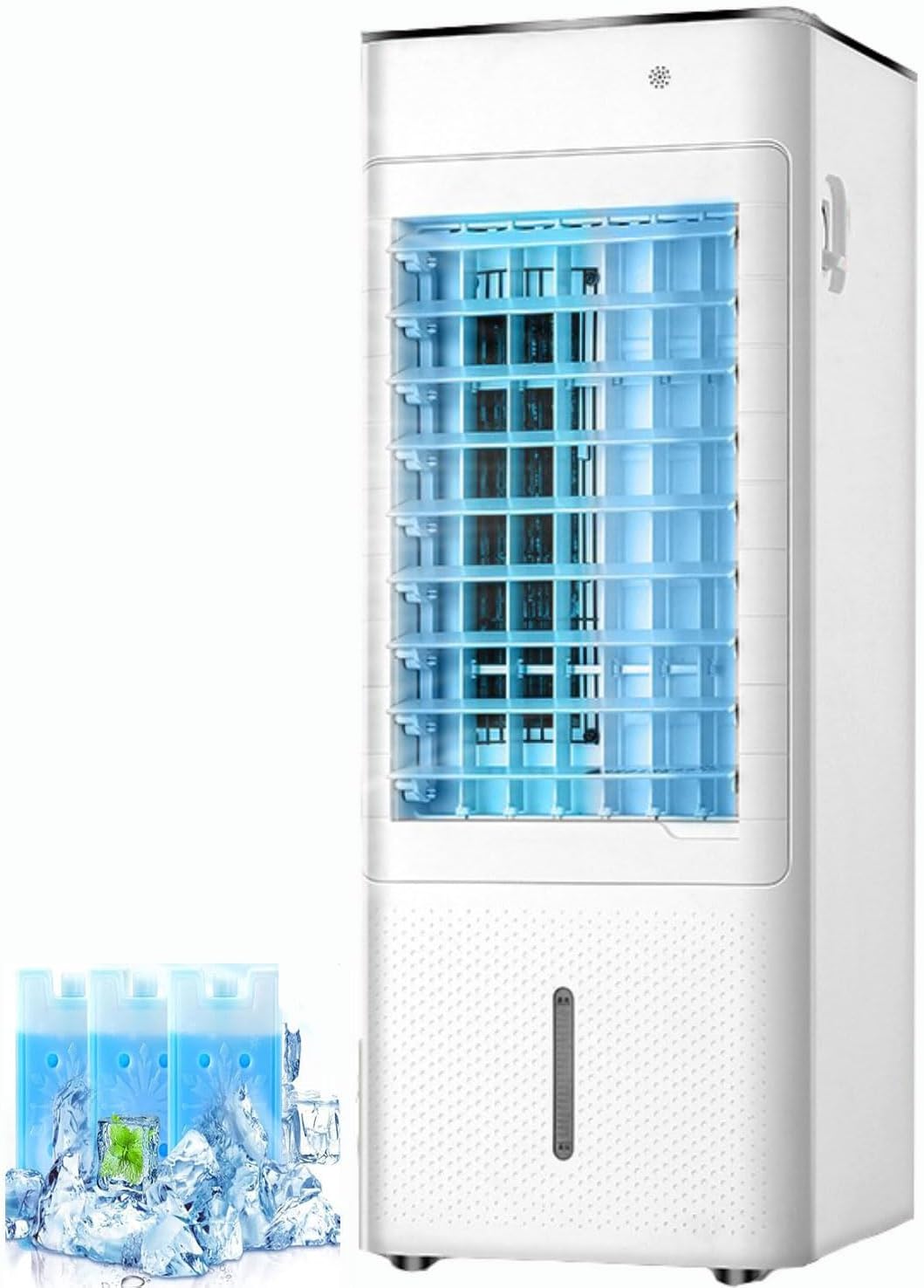  Climatiseur Portable 4 En 1, Chauffage, Refroidisseur D'air évaporatif Avec Humidificateur, Minuterie 12H, 3 Vitesses, Oscillation De 120 ° Pour La Maison Et Le Bureau, Aucun Tuyau Nécessaire