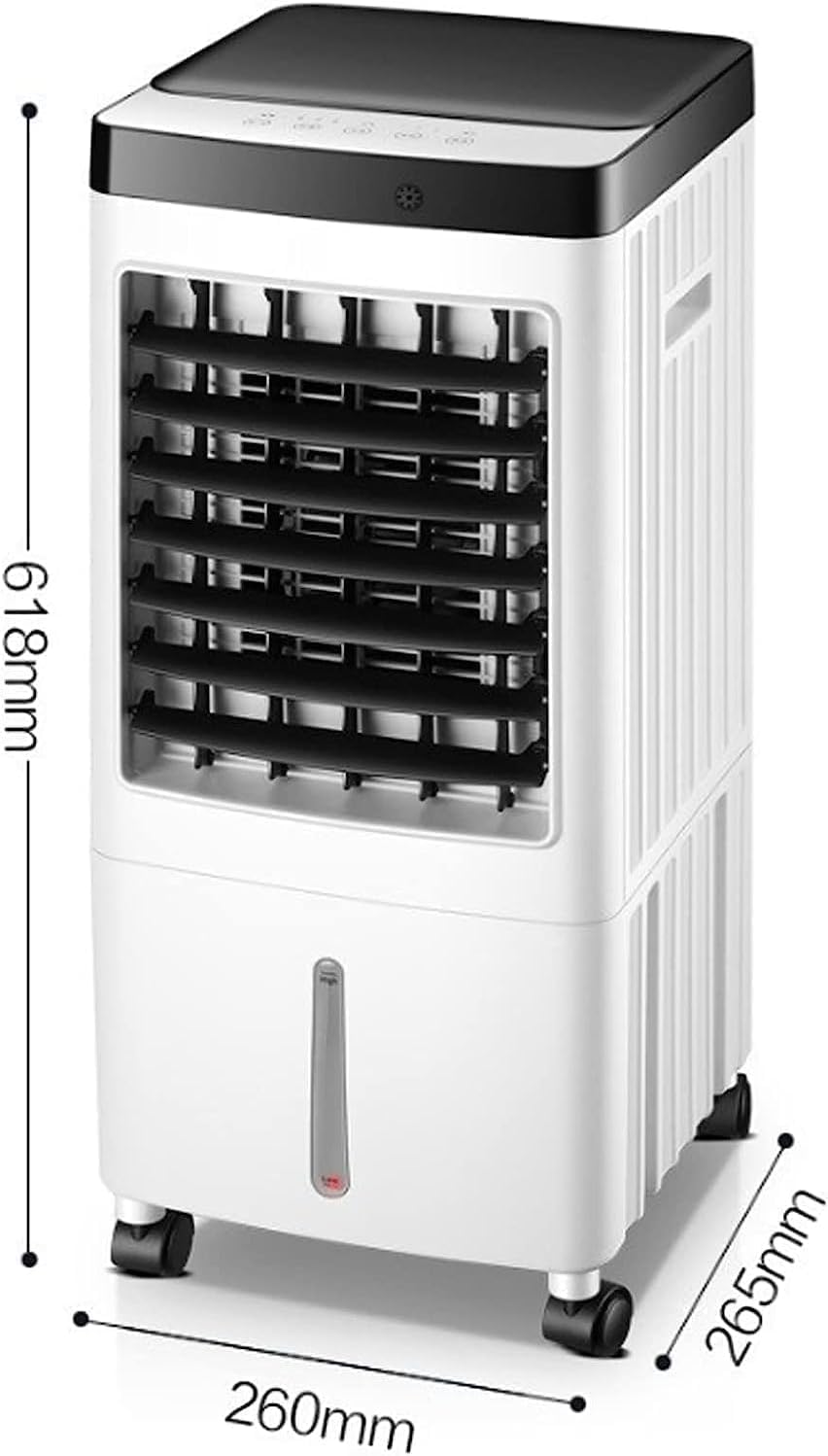 GENERIC Refroidisseur D'air évaporatif Portable, Réservoir De 10L, Ventilateur 3 En 1 Avec 3 Vitesses Et Oscillation à 60 °.Refroidisseur Compact écoénergétique Pour Le Bureau à Domicile.Fonction D'opération