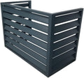 GENERIC Housse De Protection En Aluminium Pour Climatiseur – Protection Extérieure Pour Pompes à Chaleur – Résistant Aux Intempéries – Clôture Grise élégante Pour Intérieur/extérieur