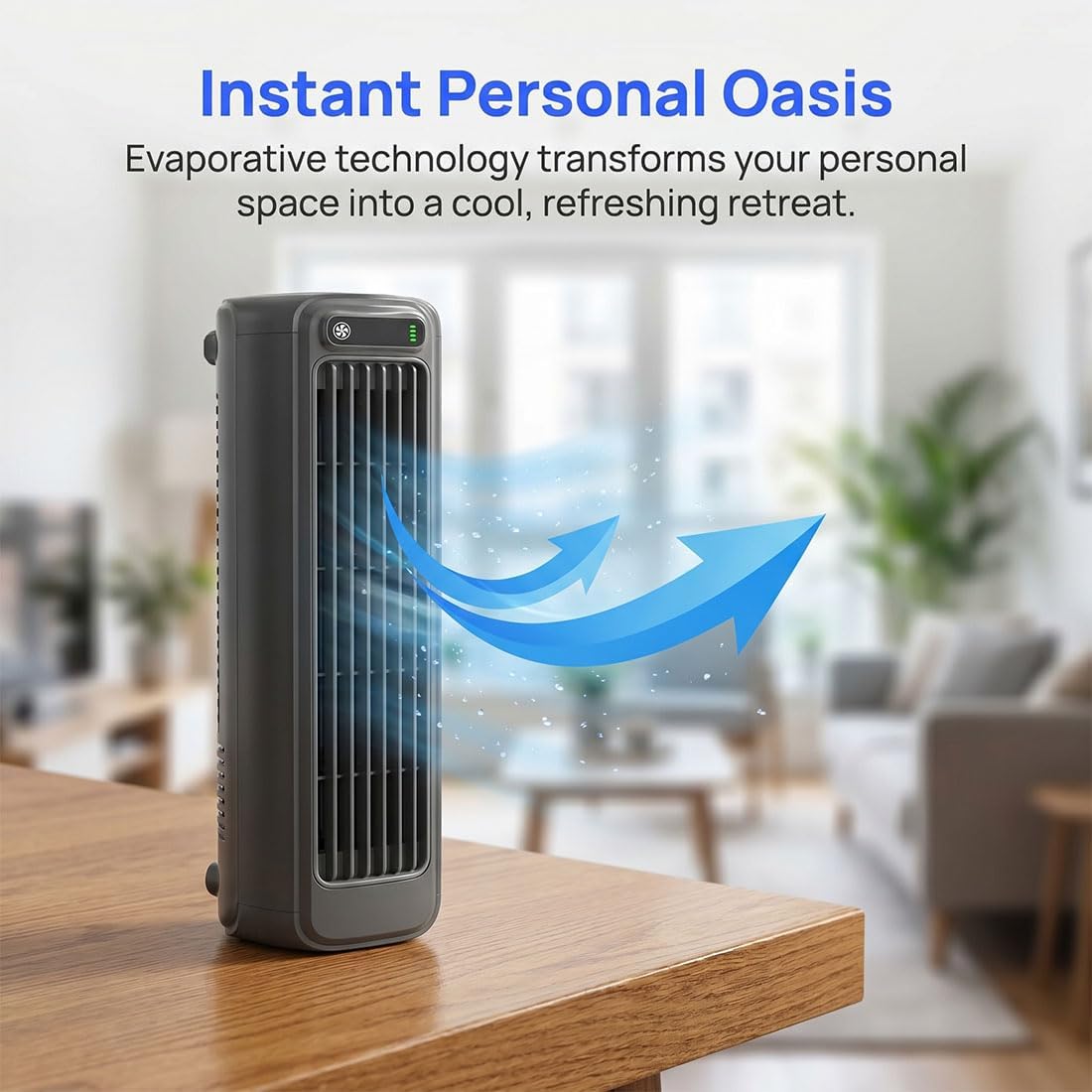  Jiuberry Cooling Ace, Climatiseur Portable Epicooler, Climatiseur Portable Quiet Cooling Ace à 3 Vitesses, Chargement USB-C, Gain De Place Mural, Pour Une Utilisation Intérieure Dans (D)