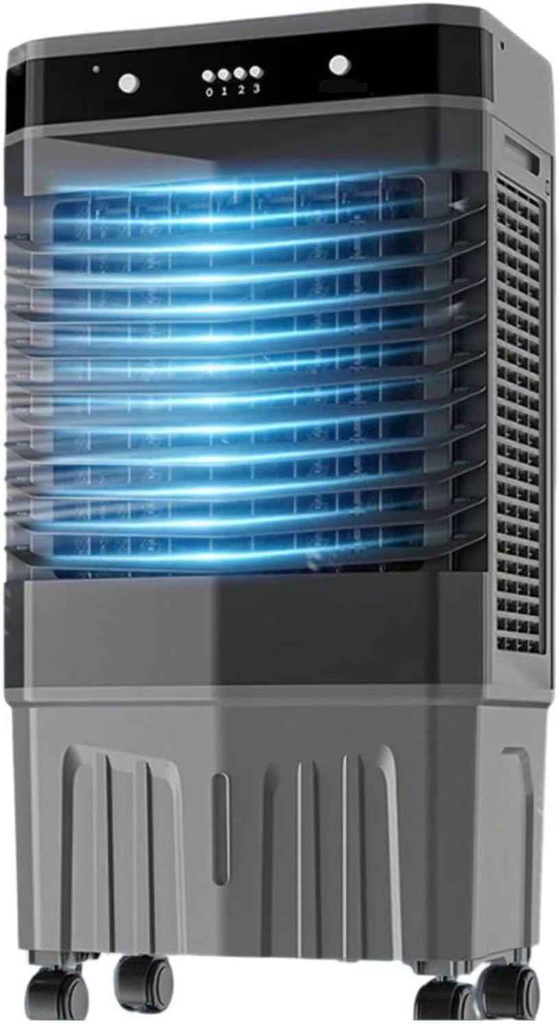 GENERIC Climatiseur Portable 3-en-1 écoénergétique Avec Télécommande, Oscillation à 120°, Réservoir D'eau Extra Large De 50 L Et Minuterie De 12 Heures.