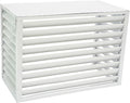 GENERIC Housse De Protection En Aluminium Pour Climatiseur Et Pompe à Chaleur, Condensateur Et Radiateur Résistant Aux Intempéries Pour Unités Extérieures, Design élégant Et Durable (blanc)