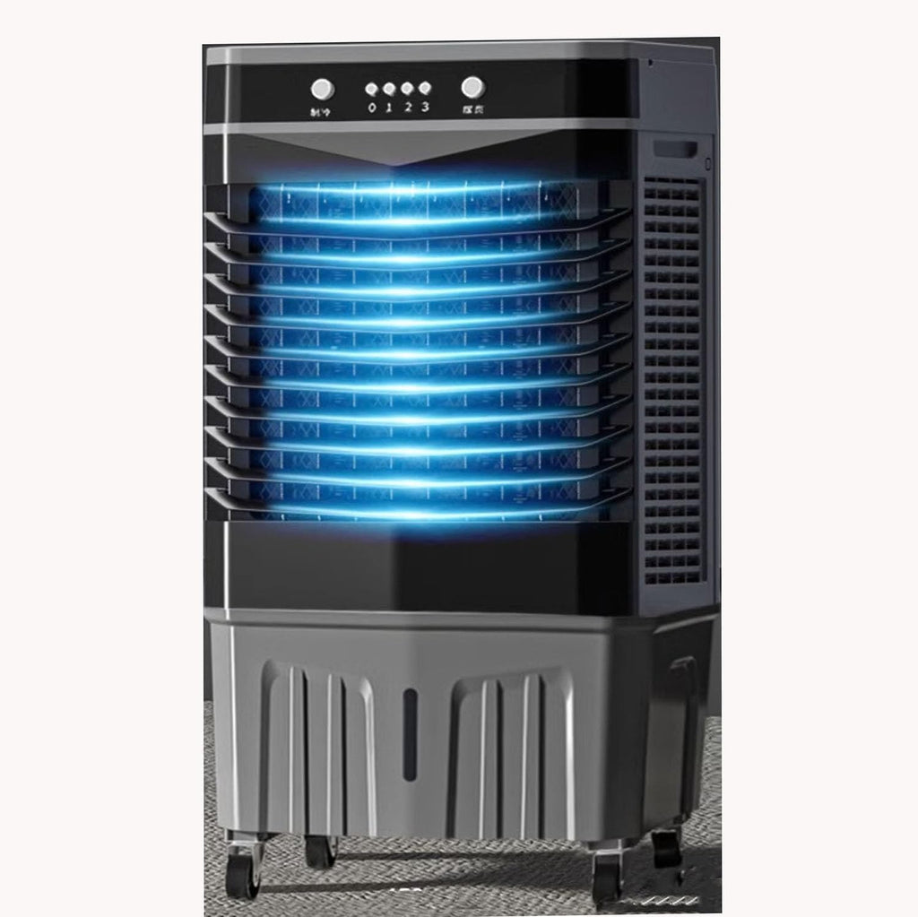 GENERIC Ventilateur De Refroidisseur D'air Portable, 3 Vitesses, 12H Minuterie, Unité De Refroidissement Par évaporation Avec Oscillation, Fonctionnement Silencieux Pour Le Climat Sec Du Bureau à Domicile