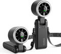  Diveblues Ventilateur Portable à Main, Ultra Rapide 10m/s, 5 Vitesses, Batterie Rechargeable, Jusqu'à 12h, Ventilateur De Poche Avec Technologie Turbo Pour Extérieur, Voyage, Noir