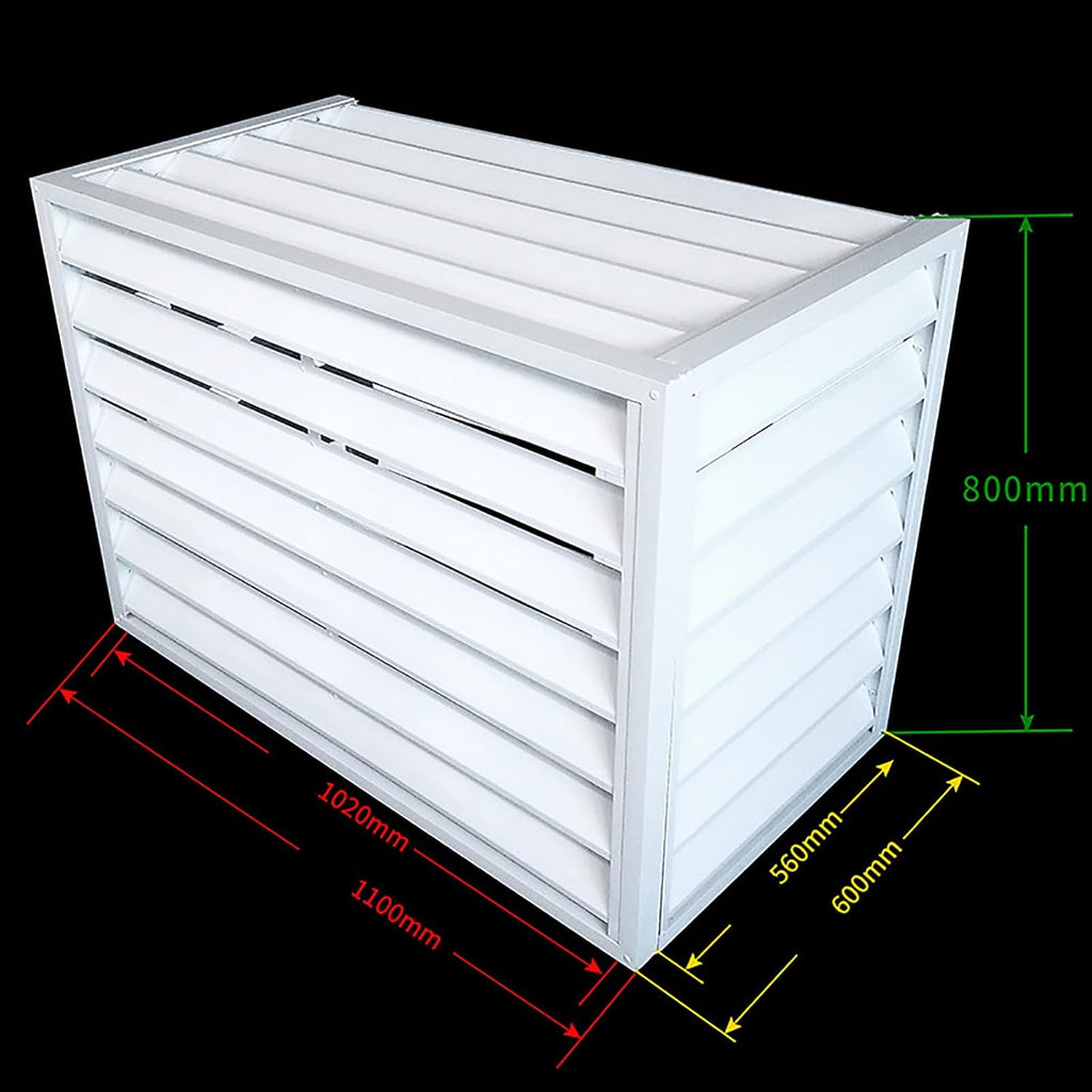  Housse De Protection Pour Climatiseur Extérieur - Protection étanche Pour Pompe à Chaleur Pour Unités De Climatisation, Clôture Décorative En Alliage D'aluminium, Bouclie