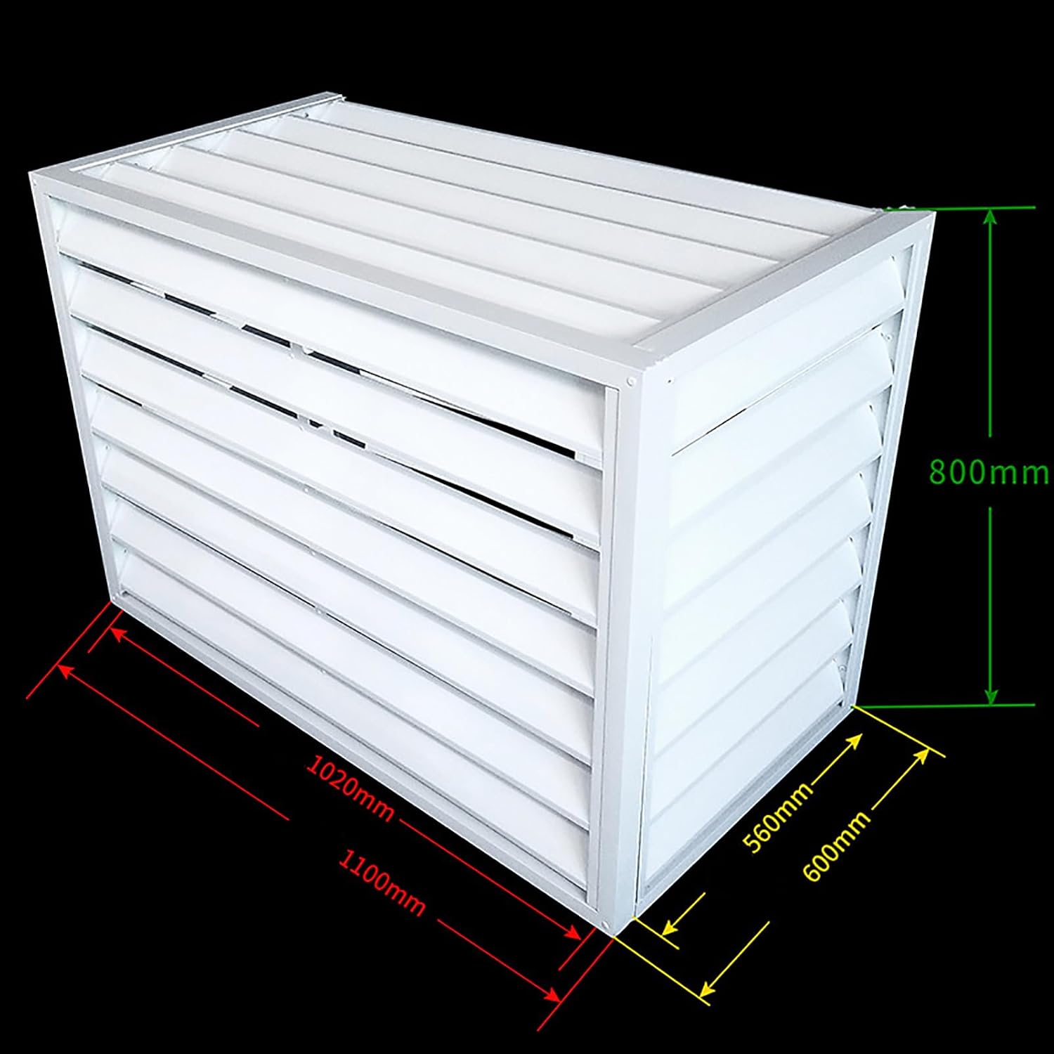  Housse De Protection Pour Climatiseur Extérieur - Protection étanche Pour Pompe à Chaleur Pour Unités De Climatisation, Clôture Décorative En Alliage D'aluminium, Bouclie