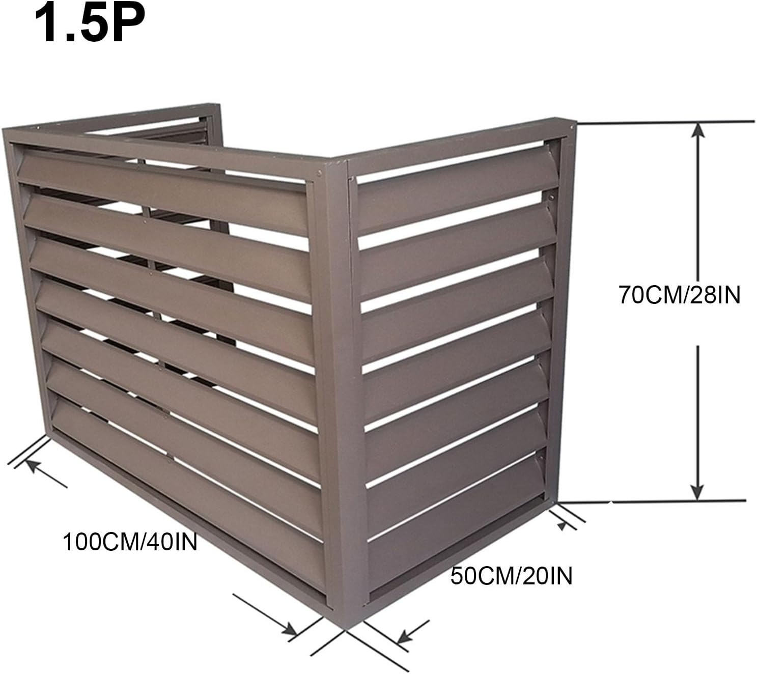 GENERIC Mini Housse De Protection Pour Climatiseur, Radiateur Ionique Résistant Aux Intempéries, Convient à La Plupart Des Unités De Climatisation Extérieures, Idéal Pour Toutes Les Saisons