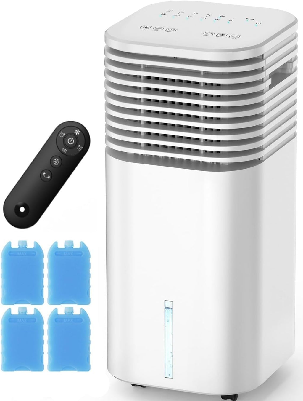  Climatiseurs Portables Sans Fenêtre Avec 4 Modes Et 3 Vitesses, Minuterie De 15 H Pour Arrêt Automatique Intelligent, Réservoir De 7,6 Litres Pour 20 H De Refroid