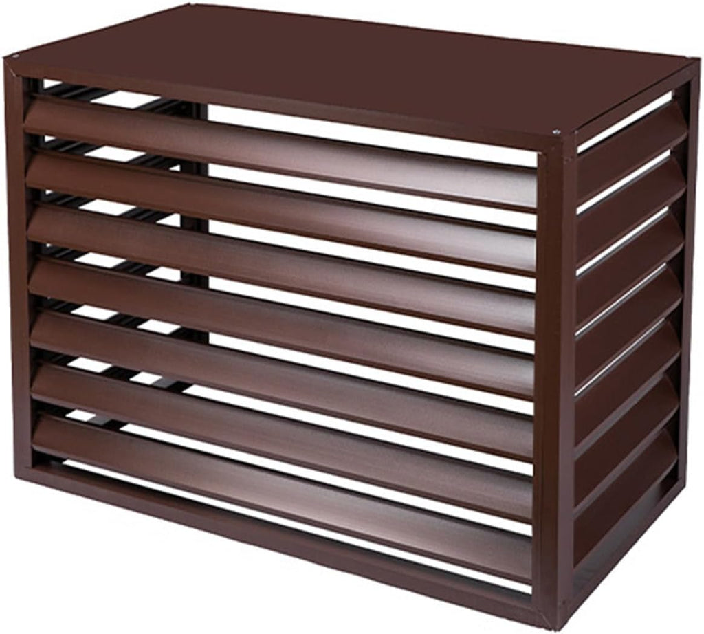  Housse De Protection Décorative En Aluminium Pour Climatiseur Extérieur Toutes Saisons - Résistant Aux Intempéries - Design élégant Pour Une Protection Tout Au Long De L'année
