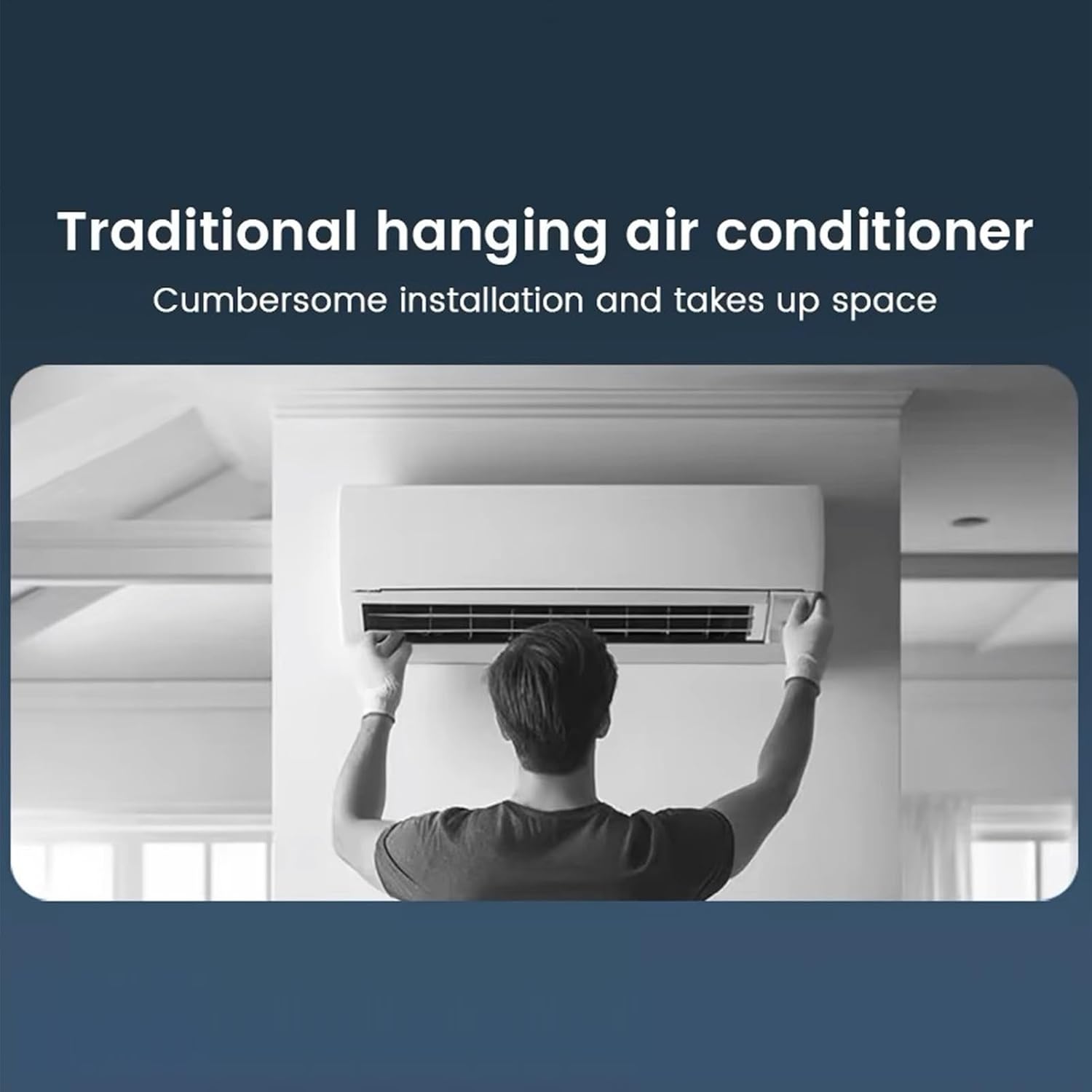  Ventilateur Climatiseur,Ventilateur D'Air Frais Pour Chambre | Rafraîchisseur D'Espace à Trois Vitesses Avec Recharge Sans Fil Pour Intérieur Extérieur Salle De Bains
