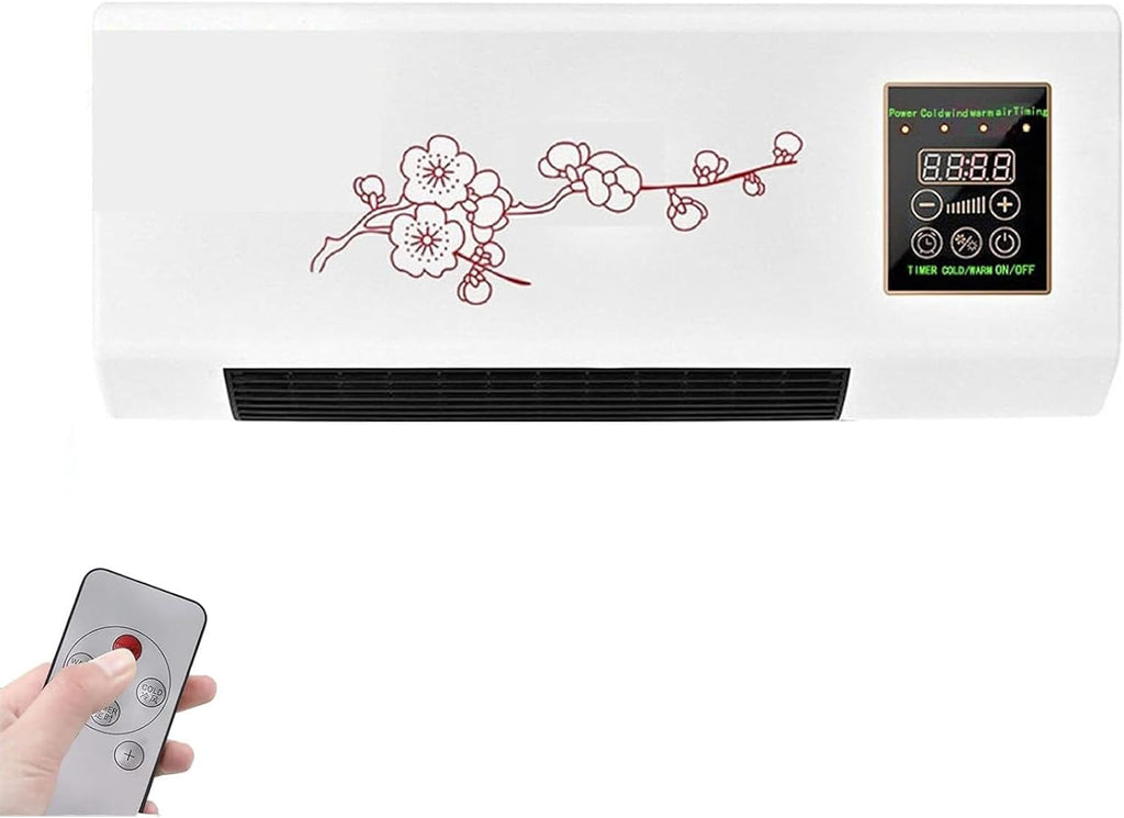  Ventilateur De Climatisation à Fente, Portable, Mural, Froid Et Chaud, 2-en-1, Super Silencieux Avec Télécommande, Idéal Pour La Maison, Bureau, Chambre à Coucher