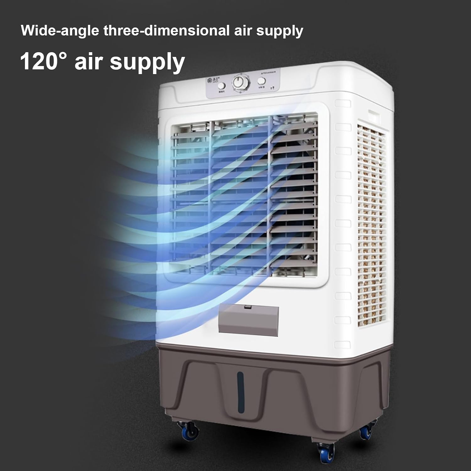  Générique Climatiseur Portable, Ventilateur Et Déshumidificateur 3 En 1, Réservoir D'eau De 30 L, 4 Roues, Pour La Maison Ou Le Bureau (Unique Couleur S)