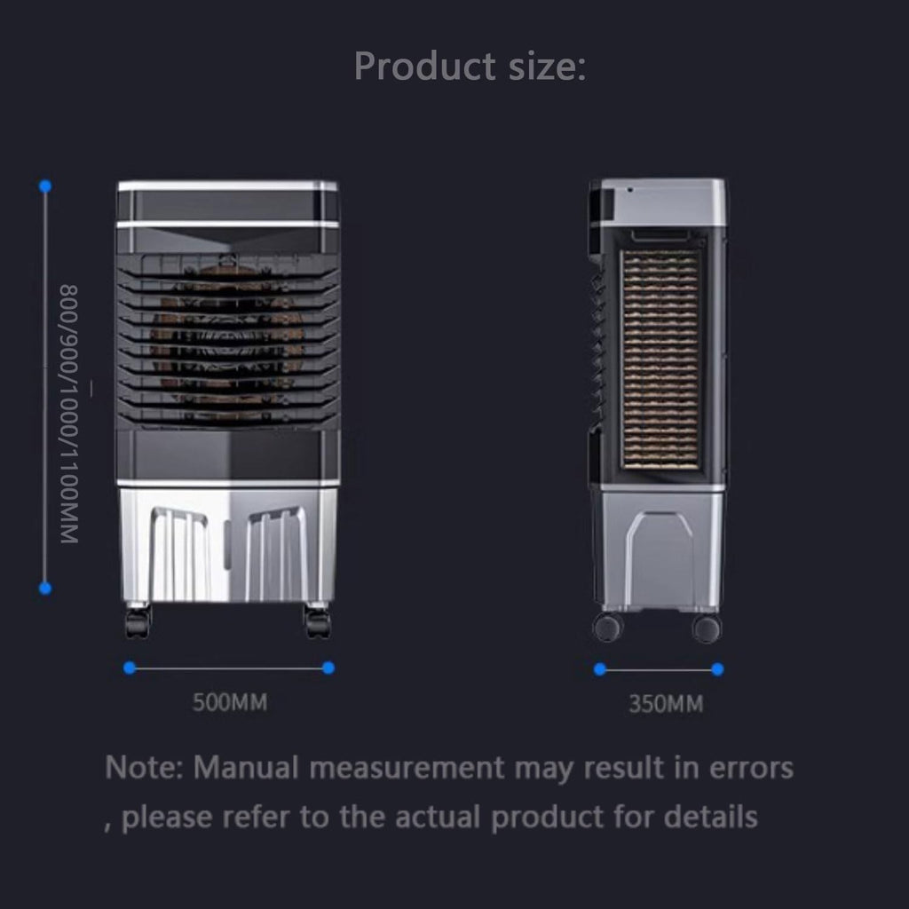 GENERIC Refroidisseur D'air évaporatif Portable, Ventilateur D'humidificateur à 3 Vitesses Avec Minuterie, Grande Tour De Refroidissement De Réservoir Pour Le Bureau Du Salon, Refroidisseur De Marais Oscillan