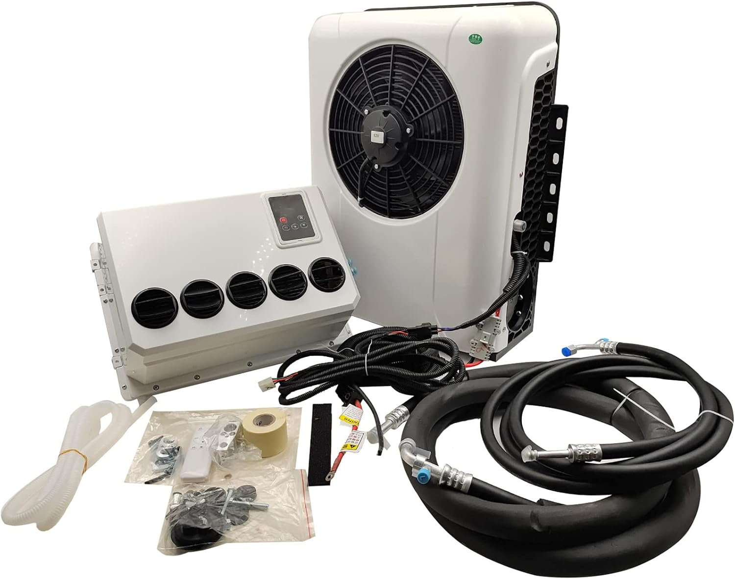 GENERIC Climatiseur De Véhicule Récréatif 12 V 6600 BTU Pour Camion, Fourgonnette | Refroidissement 100 % électrique économe En énergie Pour Camping-car Et Camping-car