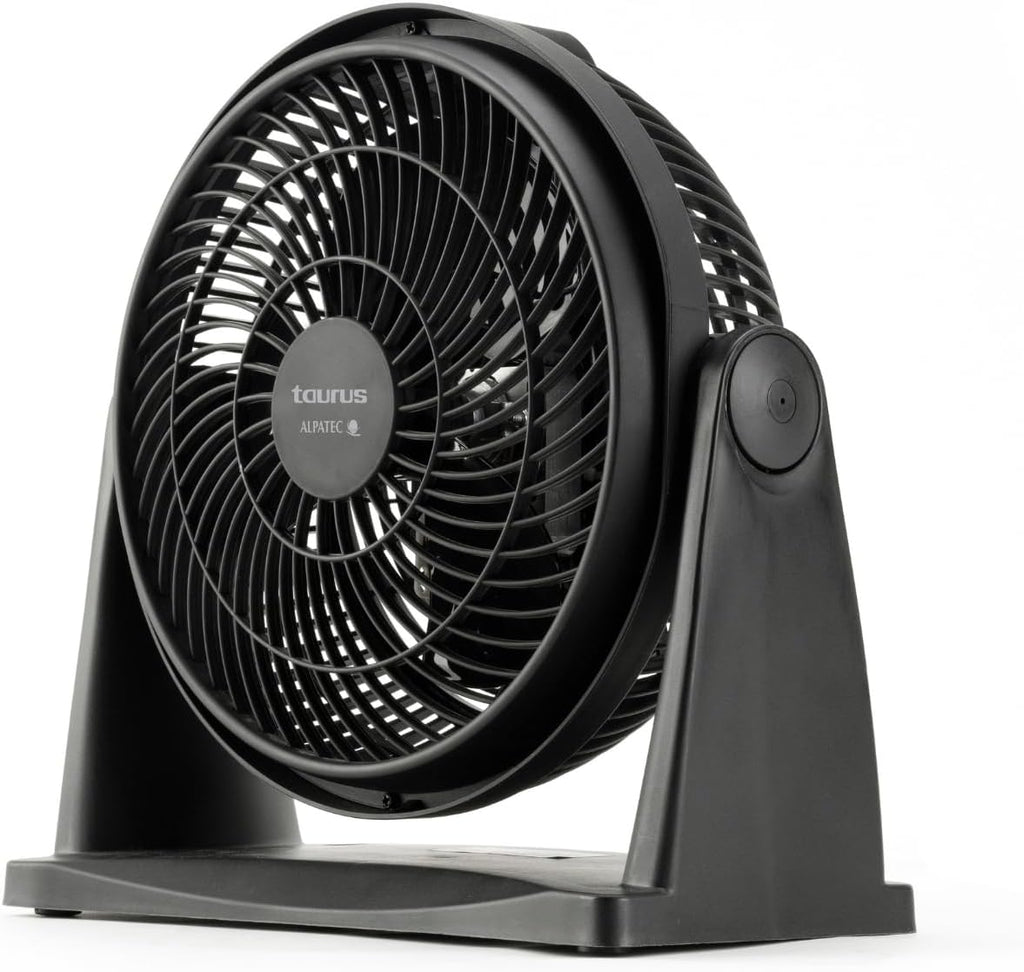  Taurus Sirocco 18 - Ventilateur De Sol 120W, 3 Vitesses, Silencieux, 3 Hélices Métalliques / 45 Cm De Diamètre, Inclinaison Réglable, Grille Amovible, Base Antidérapante