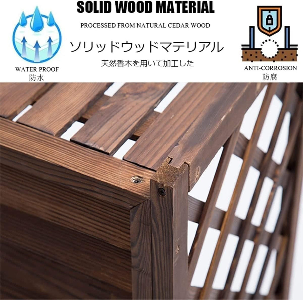  Housse De Protection Antivol Pour Climatiseur, Toutes Saisons, Protection De Confidentialité Pour Clôture Extérieure, Support Pour Plantes Pour Balcon De Jardin, étanche à L'eau Et à La Poussière