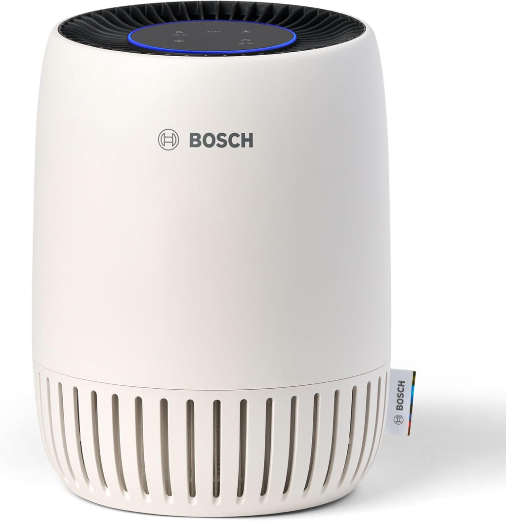  Bosch Air 500 Purificateur D'air - Élimine Les Polluants, Avec Un Filtre à Air Et Un Mode Sommeil (< 25 DB(A)) - Pour Jusqu'à 23 M² - Avec Port De Charge USB-C - CADR : 100 M³/h