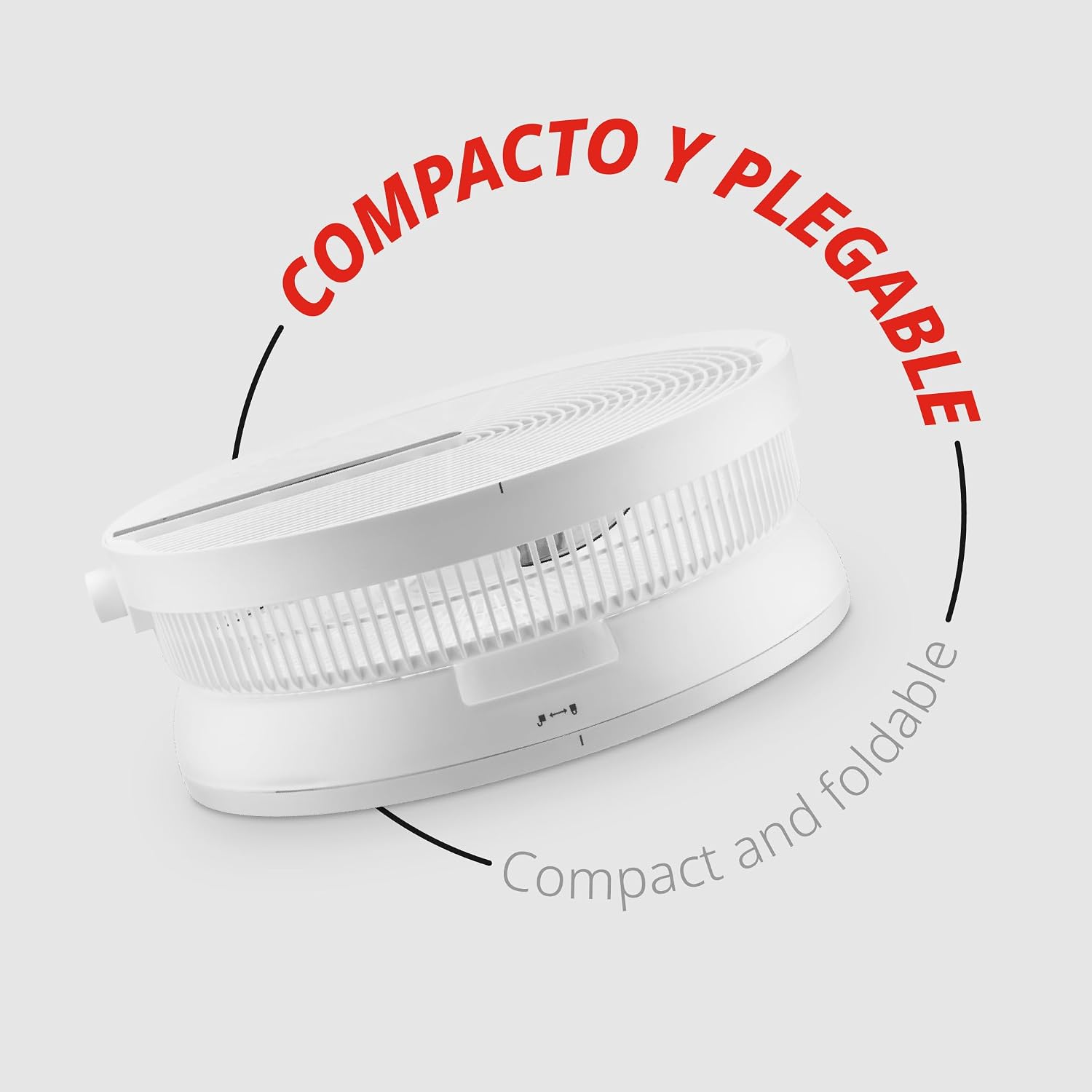 Ufesa Ventilateur Sur Pied Nagasaki Ultra‑Silencieux 28W, Écran Tactile LED, Moteur Brushless, Compact Et Pliable, 12 Vitesses, 3 Modes, Oscillation 90º, Hauteur Réglable, Télécommande