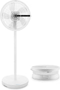 Ufesa Ventilateur Sur Pied Nagasaki Ultra‑Silencieux 28W, Écran Tactile LED, Moteur Brushless, Compact Et Pliable, 12 Vitesses, 3 Modes, Oscillation 90º, Hauteur Réglable, Télécommande