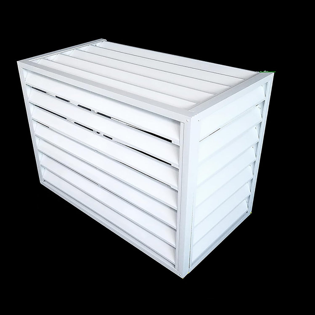  Housse De Protection Pour Climatiseur Extérieur - Protection étanche Pour Pompe à Chaleur Pour Unités De Climatisation, Clôture Décorative En Alliage D'aluminium, Bouclie