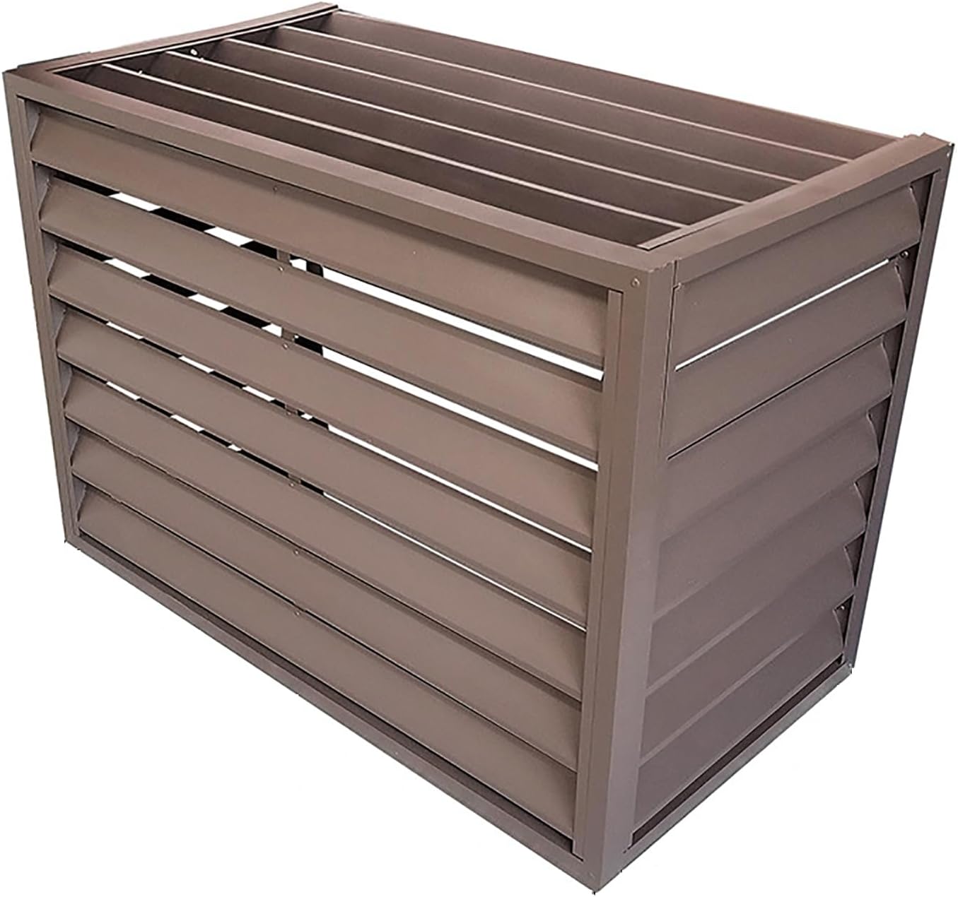 GENERIC Housse De Climatiseur Pour Pompe à Chaleur Extérieure - Clôture Décorative En Alliage D'aluminium Durable Pour Unités De Condensateur - Bouclier CVC Résistant Aux Intempéries